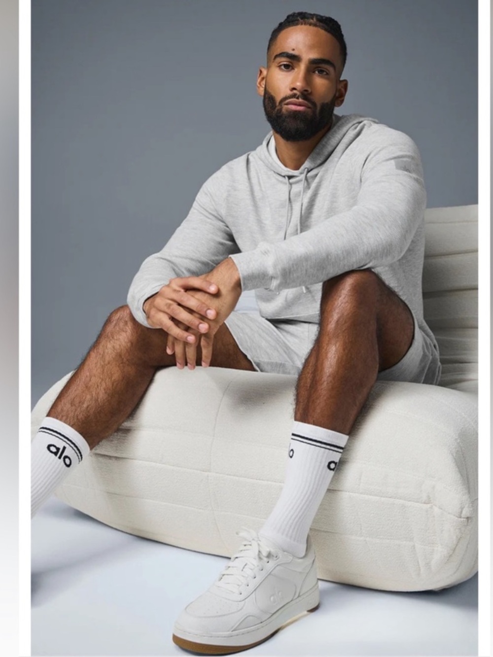 Alo Men’s Micro Waffle Fast Break Hoodie